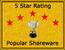 Web search software award at PopularShareware.com